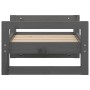 Cama para perros madera maciza de pino gris 55,5x45,5x28 cm de vidaXL, Camas para perros - Ref: Foro24-821469, Precio: 36,00 ...