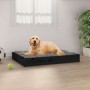 Cama para perros madera maciza de pino negro 71,5x54x9 cm de vidaXL, Camas para perros - Ref: Foro24-820860, Precio: 28,99 €,...