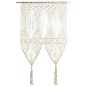 Cortina de macramé algodón 140x240 cm de vidaXL, Cortinas y visillos - Ref: Foro24-323978, Precio: 49,77 €, Descuento: %