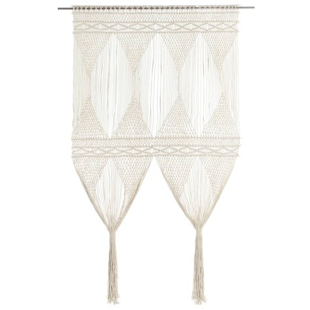 Macrame cotton curtain 140x240 cm by vidaXL, Curtains and curtains - Ref: Foro24-323978, Price: 49,77 €, Discount: %