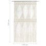 Macrame cotton curtain 140x240 cm by vidaXL, Curtains and curtains - Ref: Foro24-323978, Price: 49,77 €, Discount: %