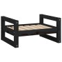 Cama para perros madera maciza de pino negro 55,5x45,5x28 cm de vidaXL, Camas para perros - Ref: Foro24-821471, Precio: 36,00...