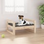 Hundebett aus massivem Kiefernholz 55,5x45,5x28 cm von vidaXL, Betten für Hunde - Ref: Foro24-821467, Preis: 37,93 €, Rabatt: %