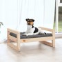 Cama para perros madera maciza de pino 55,5x45,5x28 cm de vidaXL, Camas para perros - Ref: Foro24-821467, Precio: 37,99 €, De...