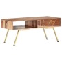 Mesa de centro de madera maciza de sheesham 95x50x42 cm de vidaXL, Mesas de centro - Ref: Foro24-286149, Precio: 118,99 €, De...