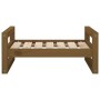 Cama para perros madera maciza pino marrón miel 65,5x50,5x28 cm de vidaXL, Camas para perros - Ref: Foro24-821475, Precio: 37...