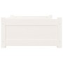 Solid white pine wood dog bed 75.5x55.5x28 cm by vidaXL, Beds for dogs - Ref: Foro24-821453, Price: 66,72 €, Discount: %