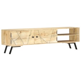 Solid mango wood TV cabinet 140x30x40 cm by vidaXL, TV Furniture - Ref: Foro24-286152, Price: 207,85 €, Discount: %