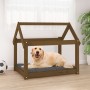 Cama para perros madera maciza pino marrón miel 81x60x70 cm de vidaXL, Camas para perros - Ref: Foro24-822210, Precio: 49,99 ...