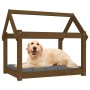 Hundebett aus massivem Kiefernholz, honigbraun, 81 x 60 x 70 cm von vidaXL, Betten für Hunde - Ref: Foro24-822210, Preis: 49,...