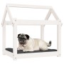 Cama para perros madera maciza de pino blanco 71x55x70 cm de vidaXL, Camas para perros - Ref: Foro24-822203, Precio: 57,83 €,...