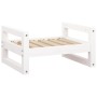 Cama para perros madera maciza de pino blanco 55,5x45,5x28 cm de vidaXL, Camas para perros - Ref: Foro24-821468, Precio: 43,8...