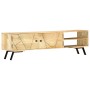 Solid mango wood TV cabinet 140x30x40 cm by vidaXL, TV Furniture - Ref: Foro24-286152, Price: 207,99 €, Discount: %