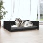 Cama para perros madera maciza de pino negro 105,5x75,5x28 cm de vidaXL, Camas para perros - Ref: Foro24-821466, Precio: 119,...