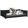 Cama para perros madera maciza de pino negro 105,5x75,5x28 cm de vidaXL, Camas para perros - Ref: Foro24-821466, Precio: 119,...