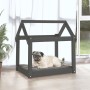 Hundebett aus massivem, grauem Kiefernholz, 71 x 55 x 70 cm von vidaXL, Betten für Hunde - Ref: Foro24-822204, Preis: 47,52 €...