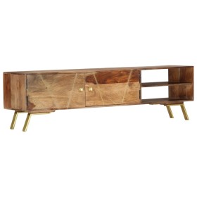 Solid sheesham wood TV cabinet 140x30x40 cm by vidaXL, TV Furniture - Ref: Foro24-286153, Price: 207,77 €, Discount: %