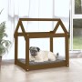 Cama para perros madera maciza pino marrón miel 71x55x70 cm de vidaXL, Camas para perros - Ref: Foro24-822205, Precio: 45,01 ...