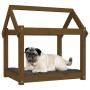 Cama para perros madera maciza pino marrón miel 71x55x70 cm de vidaXL, Camas para perros - Ref: Foro24-822205, Precio: 45,01 ...