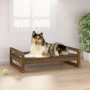 Solid pine wood dog bed in honey brown color, 95.5x65.5x28 cm by vidaXL, Beds for dogs - Ref: Foro24-821485, Price: 54,04 €, ...