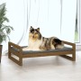 Cama para perros madera maciza pino marrón miel 95,5x65,5x28 cm de vidaXL, Camas para perros - Ref: Foro24-821485, Precio: 54...