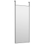 Black glass and aluminum door mirror 40x100 cm by vidaXL, Mirrors - Ref: Foro24-327408, Price: 54,99 €, Discount: %