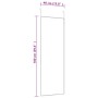 Black glass and aluminum door mirror 40x100 cm by vidaXL, Mirrors - Ref: Foro24-327408, Price: 54,99 €, Discount: %