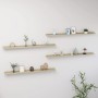 Wall shelves 4 units Sonoma oak 115x9x3 cm by vidaXL, Shelves and shelves - Ref: Foro24-326688, Price: 47,18 €, Discount: %