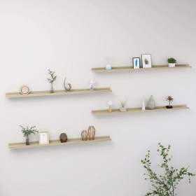 Wall shelves 4 units Sonoma oak 115x9x3 cm by vidaXL, Shelves and shelves - Ref: Foro24-326688, Price: 47,19 €, Discount: %