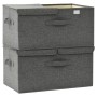 Storage boxes 2 units anthracite gray fabric 50x30x25 cm by vidaXL, Storage baskets - Ref: Foro24-332913, Price: 32,28 €, Dis...