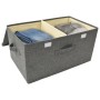 Aufbewahrungsboxen 2 Einheiten anthrazitgrauer Stoff 50x30x25 cm von vidaXL, Aufbewahrungskörbe - Ref: Foro24-332913, Preis: ...