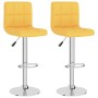 Kitchen stools 2 units mustard yellow fabric by vidaXL, Kitchen stools - Ref: Foro24-334246, Price: 130,99 €, Discount: %