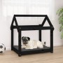 Dog bed solid black pine wood 71x55x70 cm by vidaXL, Beds for dogs - Ref: Foro24-822206, Price: 47,99 €, Discount: %