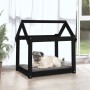 Hundebett aus massivem schwarzem Kiefernholz, 71 x 55 x 70 cm von vidaXL, Betten für Hunde - Ref: Foro24-822206, Preis: 47,52...