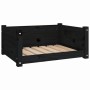 Hundebett aus massivem Schwarzkiefernholz 65,5x50,5x28 cm von vidaXL, Betten für Hunde - Ref: Foro24-821451, Preis: 58,46 €, ...