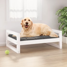 Dog bed solid white pine wood 75.5x55.5x28 cm by vidaXL, Beds for dogs - Ref: Foro24-821478, Price: 54,99 €, Discount: %