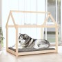 Cama para perros madera maciza de pino 111x80x100 cm de vidaXL, Camas para perros - Ref: Foro24-822217, Precio: 82,75 €, Desc...