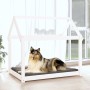 Massives Kiefernholz Hundebett Weiß 101x70x90 cm von vidaXL, Betten für Hunde - Ref: Foro24-822213, Preis: 86,99 €, Rabatt: %