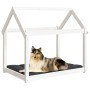 Massives Kiefernholz Hundebett Weiß 101x70x90 cm von vidaXL, Betten für Hunde - Ref: Foro24-822213, Preis: 86,99 €, Rabatt: %