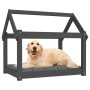 Dog bed solid gray pine wood 81x60x70 cm by vidaXL, Beds for dogs - Ref: Foro24-822209, Price: 52,99 €, Discount: %