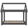 Dog bed solid gray pine wood 81x60x70 cm by vidaXL, Beds for dogs - Ref: Foro24-822209, Price: 52,99 €, Discount: %