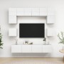 Living room furniture set 8 pieces glossy white engineered wood by vidaXL, TV Furniture - Ref: Foro24-3079321, Price: 304,23 ...