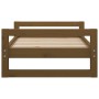 Cama para perros madera maciza pino marrón miel 75,5x55,5x28 cm de vidaXL, Camas para perros - Ref: Foro24-821480, Precio: 58...