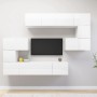 Living room furniture set 8 pieces glossy white engineered wood by vidaXL, TV Furniture - Ref: Foro24-3079353, Price: 335,47 ...