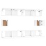 Set de muebles de TV 6 pzas madera contrachapada blanco brillo de vidaXL, Muebles TV - Ref: Foro24-3114370, Precio: 249,99 €,...