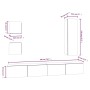 Set de muebles de TV 5 pzas madera contrachapada blanco brillo de vidaXL, Muebles TV - Ref: Foro24-3114450, Precio: 215,19 €,...