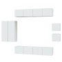 Set de muebles de TV 8 pzas madera contrachapada blanco brillo de vidaXL, Muebles TV - Ref: Foro24-3114490, Precio: 294,09 €,...