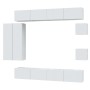 Set de muebles de TV 8 pzas madera contrachapada blanco brillo de vidaXL, Muebles TV - Ref: Foro24-3114498, Precio: 390,99 €,...