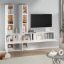 Glänzend weißer TV-Wandschrank aus Sperrholz von vidaXL, TV-Möbel - Ref: Foro24-3114570, Preis: 243,71 €, Rabatt: %