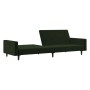 Dunkelgrünes 2-Sitzer-Schlafsofa aus Samt von vidaXL, Sofas - Ref: Foro24-337312, Preis: 205,81 €, Rabatt: %